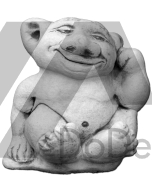 Figur betong gnome