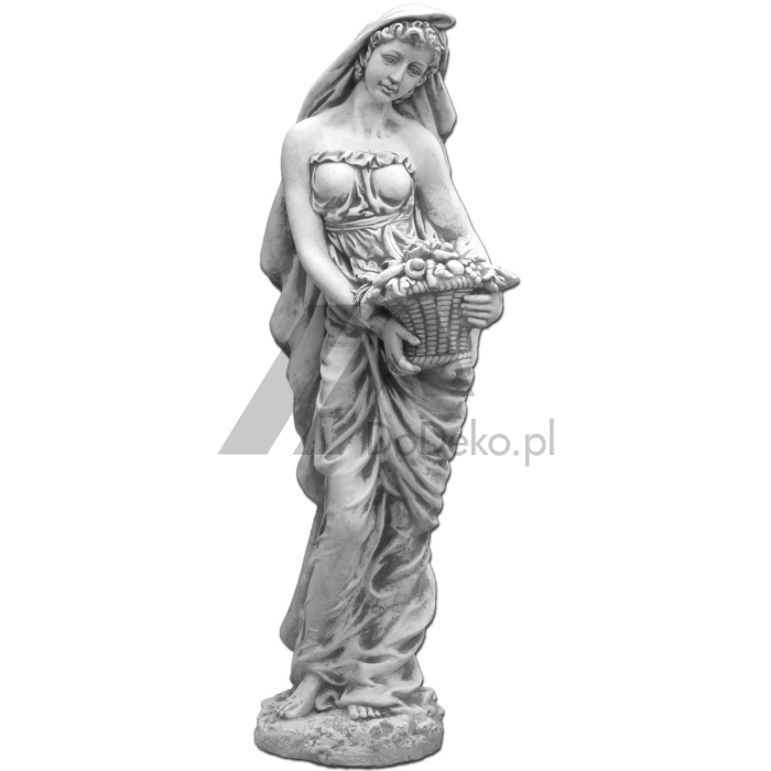 Dekorativ skulptur av en vacker kvinna