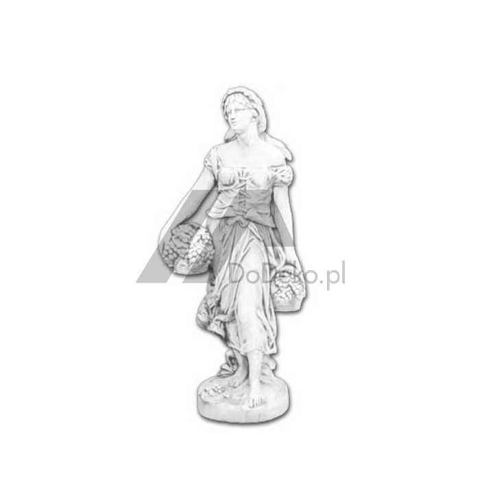 Dekorativa figur - en kvinna med frukt