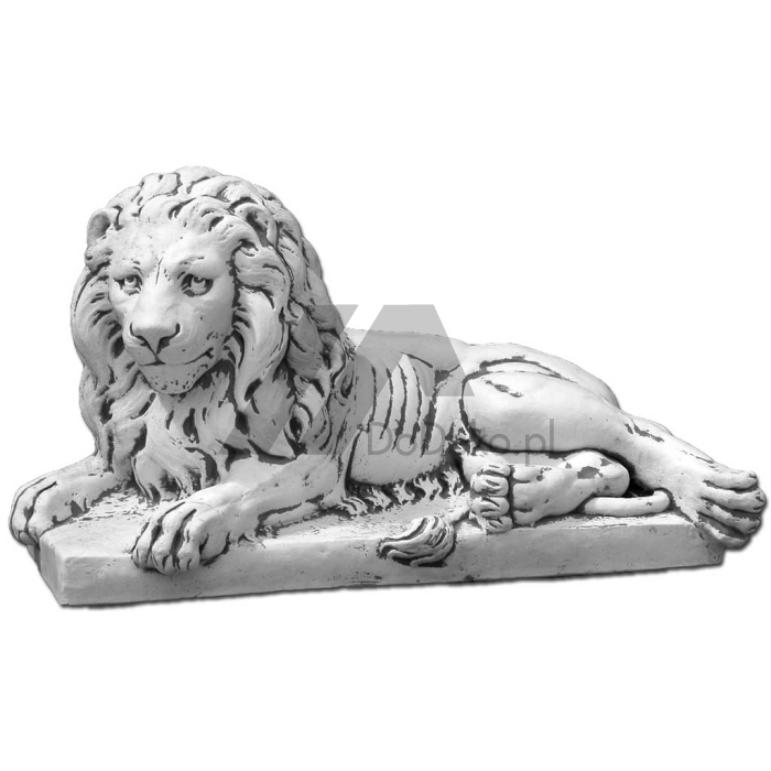 Figur betong - lejon kvar
