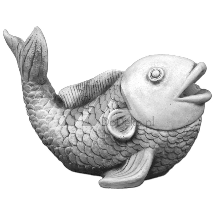 En figur som häller vatten - en fisk