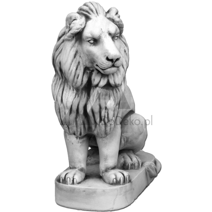Sittande lejon höger - skulptur 96 cm