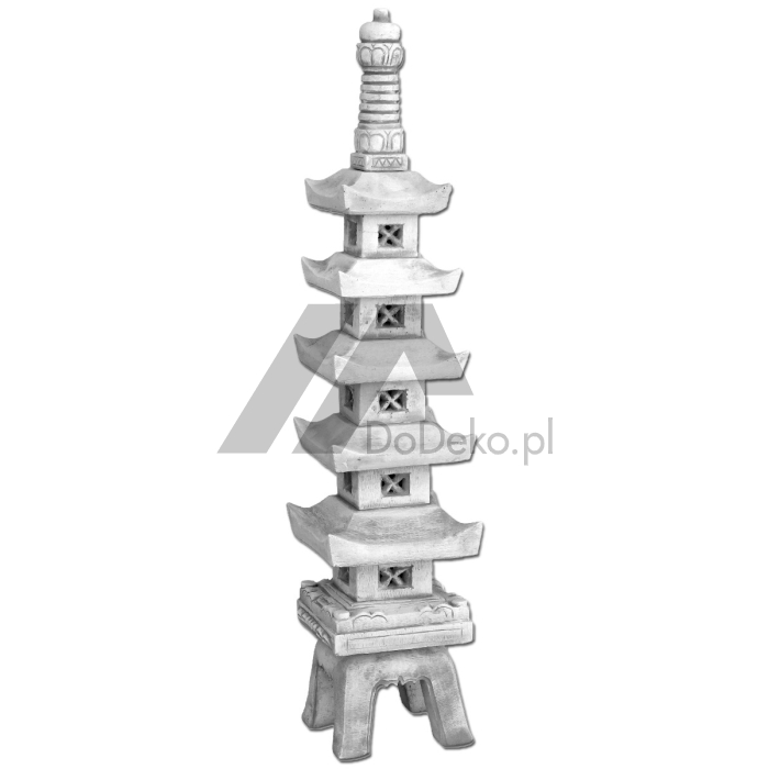 Stor, japansk PAGODA lampa - 6 våningar 128 cm